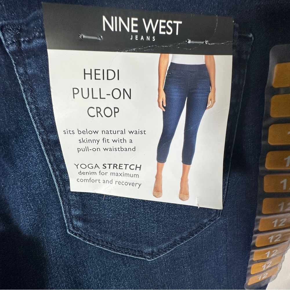 Nine West Dark Blue HEIDI PULL-ON CROP - Picture 6 of 10